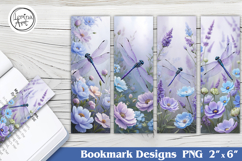 Dragonfly Printable Bookmark 4 PNG Product Image 1