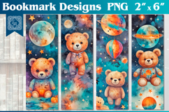 Teddy Printable Bookmark 4 PNG Product Image 1