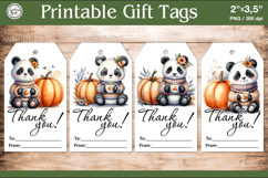 Thanksgiving Gift Tags| Pumpkin | PNG Product Image 1