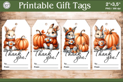 Thanksgiving Gift Tags| Pumpkin | PNG Product Image 1