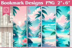 Tropical Paradise Printable Bookmark 4 PNG Product Image 1