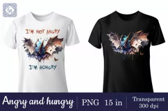 Angry and hungry t-shirt sublimation 2 print design png Product Image 2