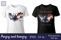 Angry and hungry t-shirt sublimation 2 print design png Product Image 3
