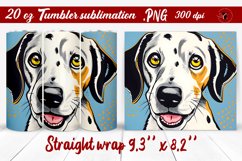 Pop art tumbler | Dog tumbler wrap Product Image 1