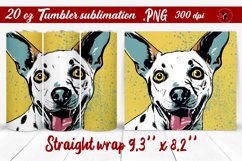 Pop art tumbler | Dog tumbler Product Image 1