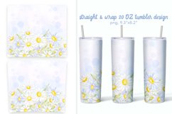 Daisies & camomiles sublimation 20 oz tumbler designs Product Image 1