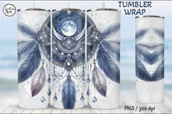 4 Boho Tumbler Sublimation, 20 oz Tumbler Wrap Product Image 4