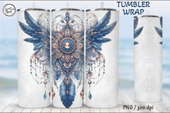 4 Boho Tumbler Sublimation, 20 oz Tumbler Wrap Product Image 5