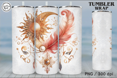 Day&amp;Night Celestial Tumbler Sublimation, 20 oz Tumbler Wraps Product Image 3