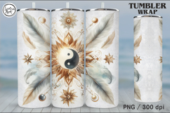 Day&amp;Night Celestial Tumbler Sublimation, 20 oz Tumbler Wraps Product Image 5