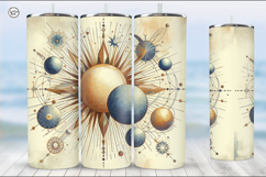 Celestial Tumbler Sublimation, 20 oz Tumbler Wrap Product Image 3