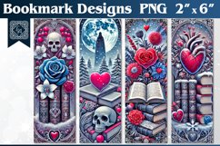 Valentines Printable Bookmark 4 PNG Product Image 1