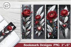Valentine Printable Bookmark 4 PNG Product Image 1