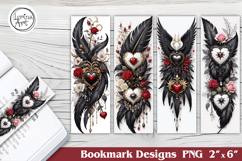 Valentine Printable Bookmark 4 PNG Product Image 1