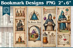 Vintage Magic Printable Bookmark 4 PNG Product Image 1