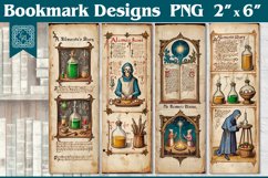 Vintage Magic Printable Bookmark 4 PNG Product Image 1