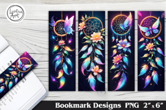 Vivid Dream Catcher Printable Bookmark 4 PNG Product Image 1