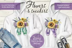 Flowers&sneakers 2 PNG sublimation Product Image 1
