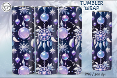 Christmas Snowflakes Seamless Tumbler Sublimation, 20 oz Product Image 1