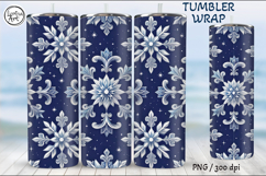 Boho Christmas Seamless Tumbler Wrap 20 oz Product Image 2