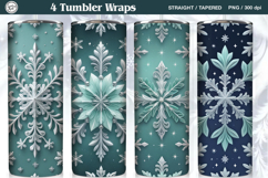 Christmas Seamless Tumbler Wrap 20 oz Product Image 1