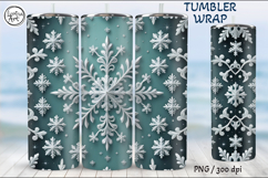 Christmas Seamless Tumbler Wrap 20 oz Product Image 4