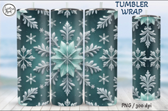 Christmas Seamless Tumbler Wrap 20 oz Product Image 5