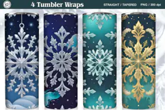 Christmas Seamless Tumbler Wrap 20 oz Product Image 1