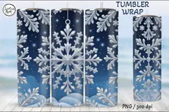 Christmas Seamless Tumbler Wrap 20 oz Product Image 2