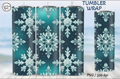 Christmas Seamless Tumbler Wrap 20 oz Product Image 4