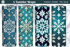 Christmas Seamless Tumbler Wrap 20 oz Product Image 1