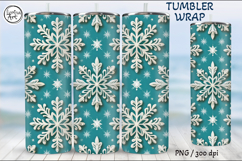 Christmas Seamless Tumbler Wrap 20 oz Product Image 4