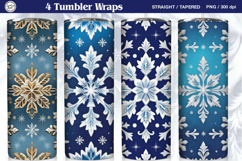 Christmas Seamless Tumbler Wrap 20 oz Product Image 1