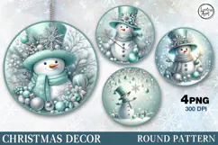 Christmas Decor | Cute Snowman | PNG Sublimation Product Image 1
