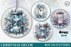 Christmas Decor | Hourglass| PNG Sublimation Product Image 1