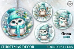 Christmas Decor | Cozy Bird | Cozy OWL| PNG Sublimation Product Image 1