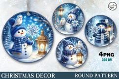 Christmas Decor | Cozy Snowman | PNG Sublimation Product Image 1