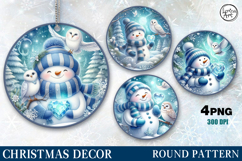 Christmas Decor | Cozy Snowman | PNG Sublimation Product Image 1