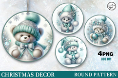 Christmas Decor | Cozy Teddy| PNG Sublimation Product Image 1