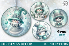 Christmas Decor | Cozy Snowman | PNG Sublimation Product Image 1