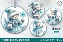 Christmas Decor | Cozy Teddy| PNG Sublimation Product Image 1