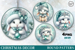Christmas Decor | Cozy Bunny| PNG Sublimation Product Image 1