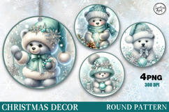 Christmas Decor | Cozy Teddy| PNG Sublimation Product Image 1