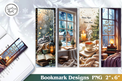 Cozy Christmas Printable Bookmark 4 PNG Product Image 1