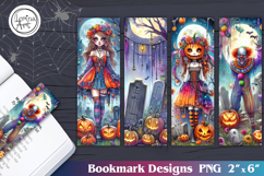 Whimsical Halloween Printable Bookmark 4 PNG Product Image 1