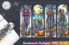 Whimsical Halloween Printable Bookmark 4 PNG Product Image 1
