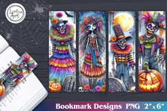 Whimsical Halloween Printable Bookmark 4 PNG Product Image 1