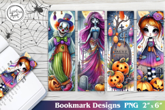 Whimsical Halloween Printable Bookmark 4 PNG Product Image 1