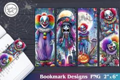 Whimsical Halloween Printable Bookmark 4 PNG Product Image 1