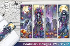 Whimsical Halloween Printable Bookmark 4 PNG Product Image 1